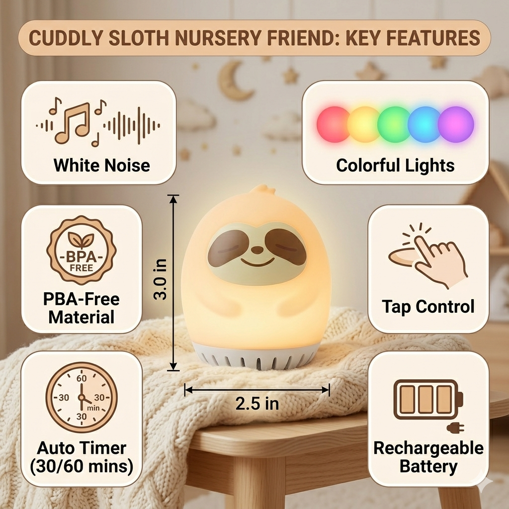 Mini Sound Machine - 'sissy' The Sloth