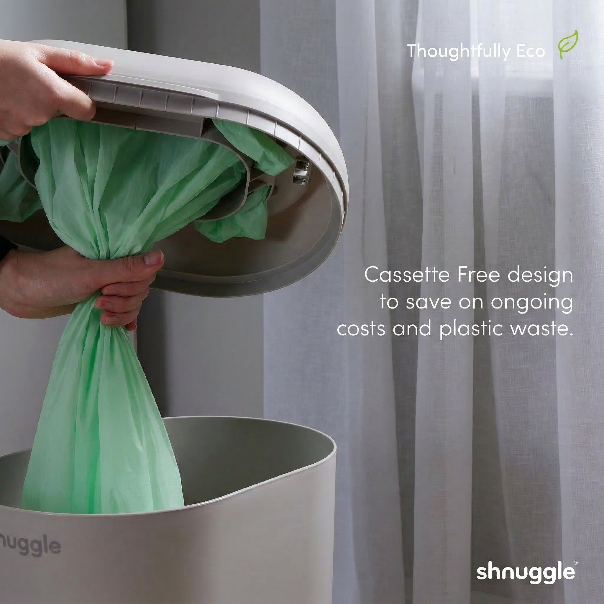 Shnuggle Eco-touch Nappy Bin Diaper Pail
