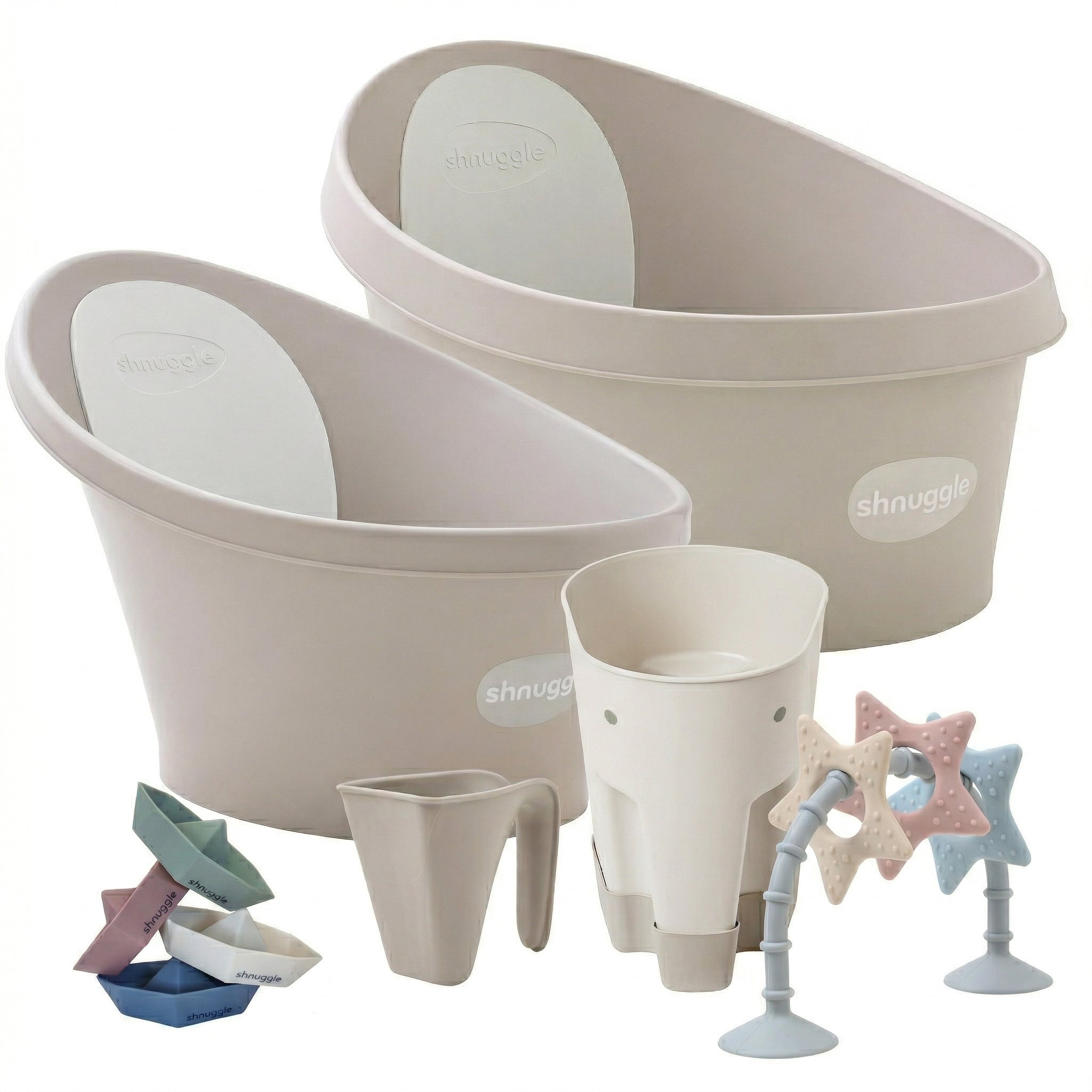 Shnuggle Splash & Grow Bundle: Baby & Toddler Bath Bundle + Accessories - 6-piece Set For Every Stage