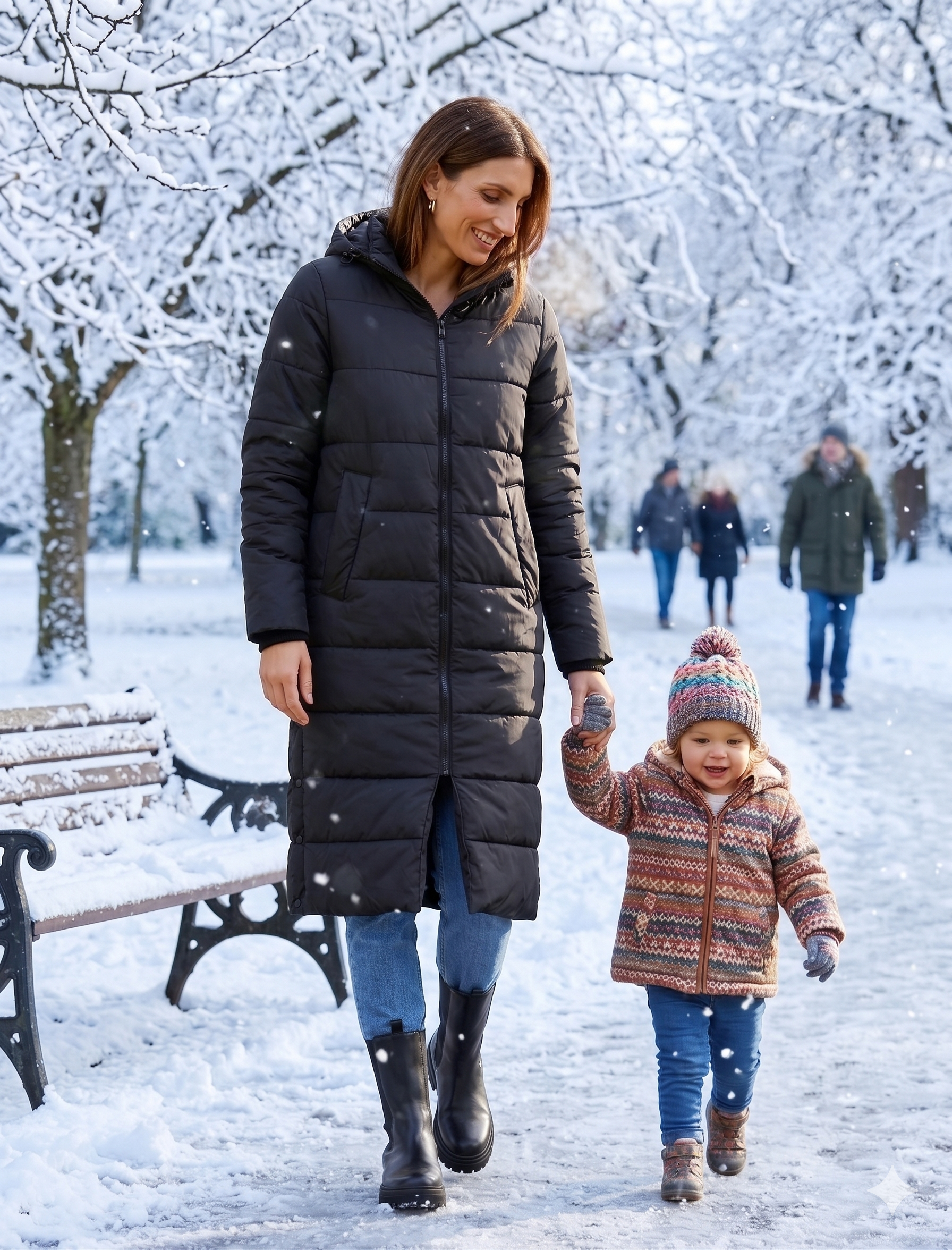 Penelope 3 In 1 Long Puffer Maternity Coat