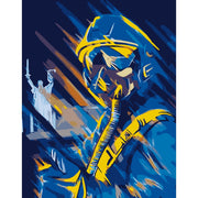 Ghost Of Kyiv – Paint By Numbers Kit | Artwille | 14x18 Inch Canvas