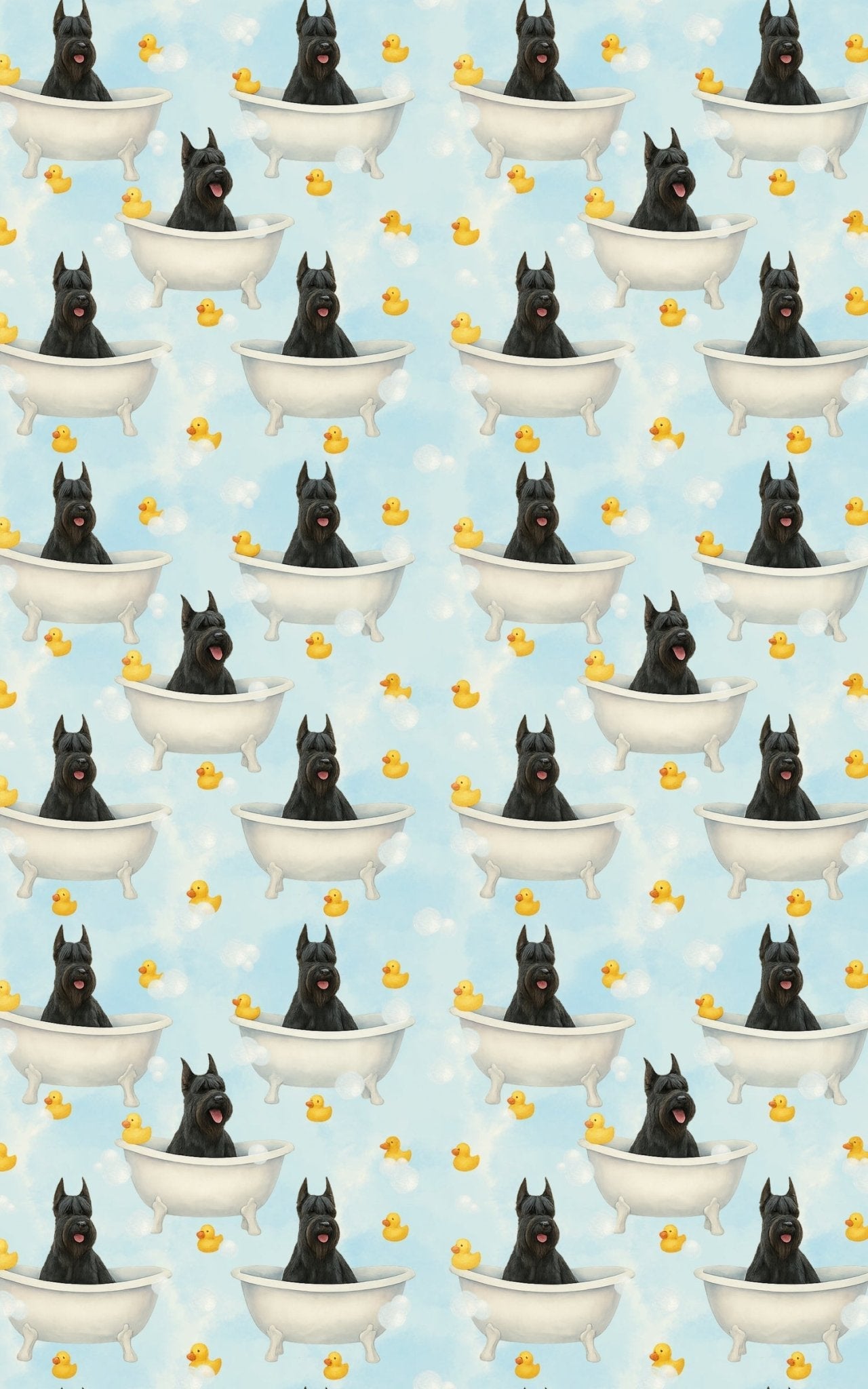Rubber Ducky Giant Schnauzer Splash