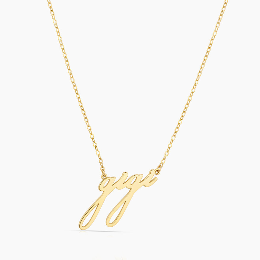 Gigi Script Necklace