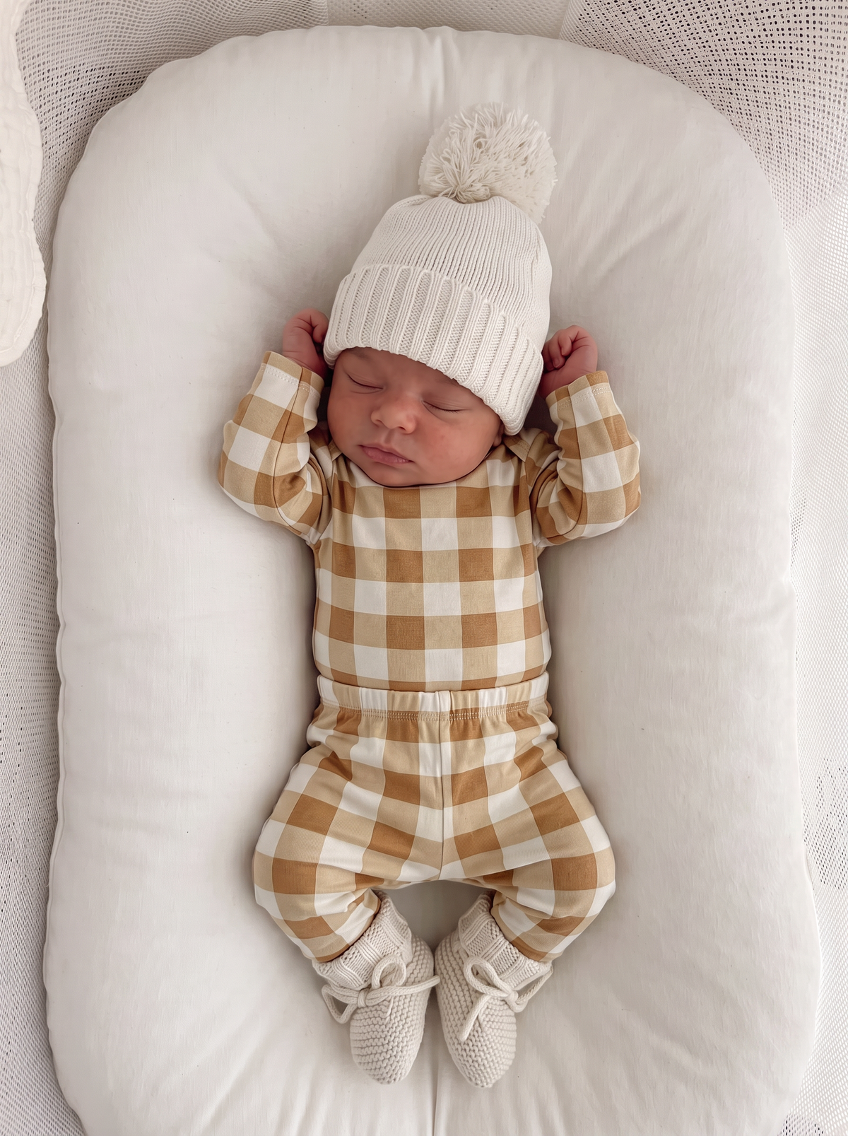 Western Gingham Bodysuit + Pant Set