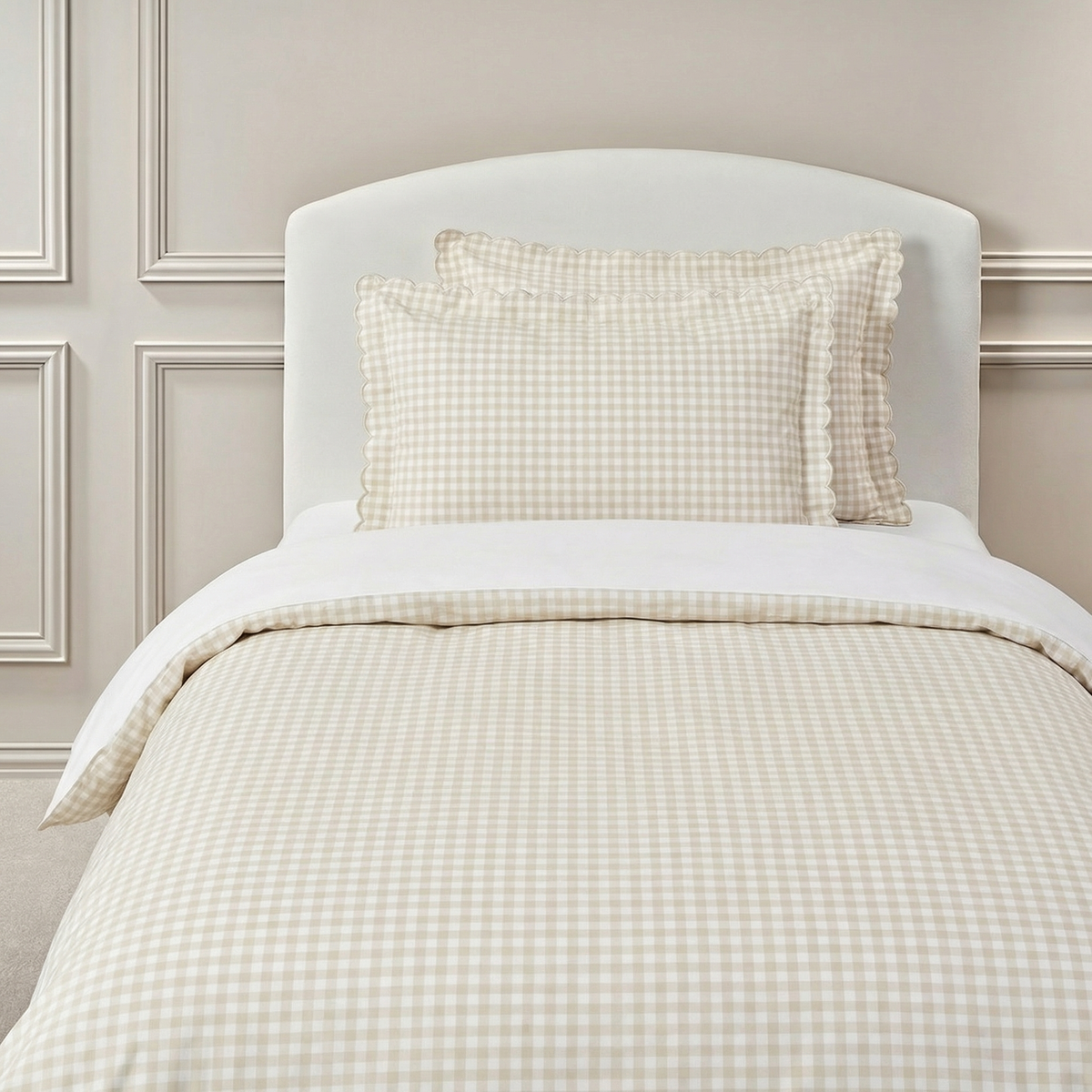 Picnic Gingham Twin Set - Beige