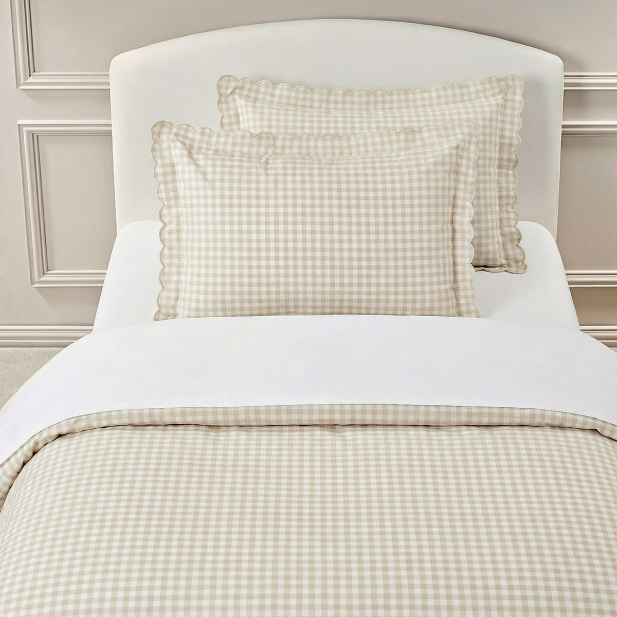 Picnic Gingham Twin Set - Beige