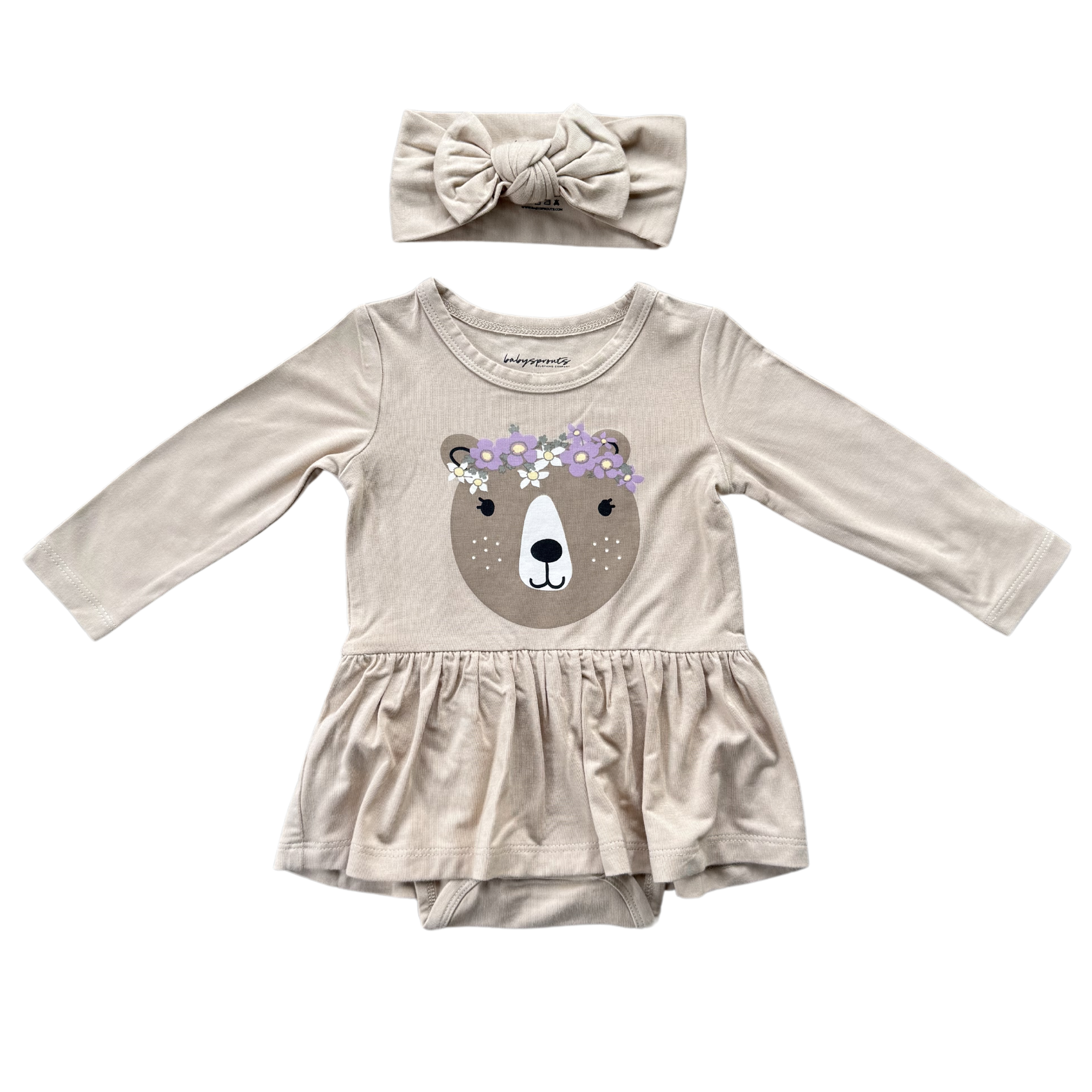 Girl's Bodysuit Dress Set
