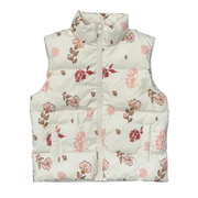 Girls Boho Puffer Vest In Yara Floral