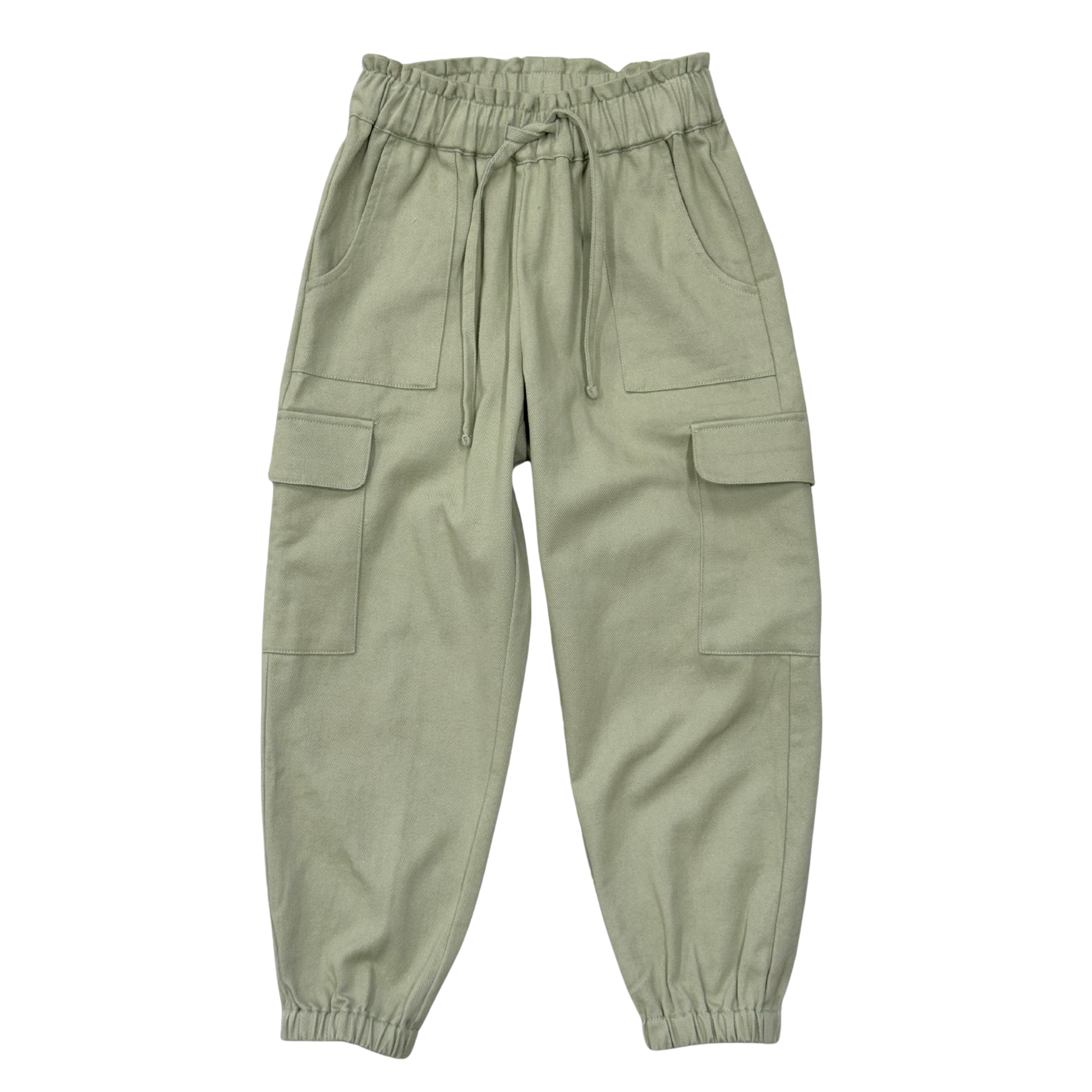 Girls Cargo Utility Pant In Evergreen