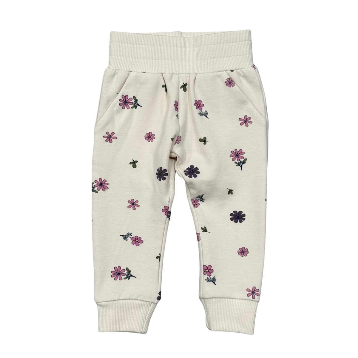 Girls Fleece Sweatpants In Wild Stem