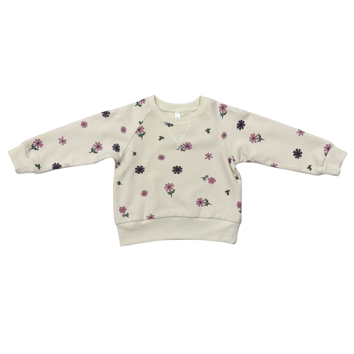 Girls Fleece Sweatshirt In Wild Stem