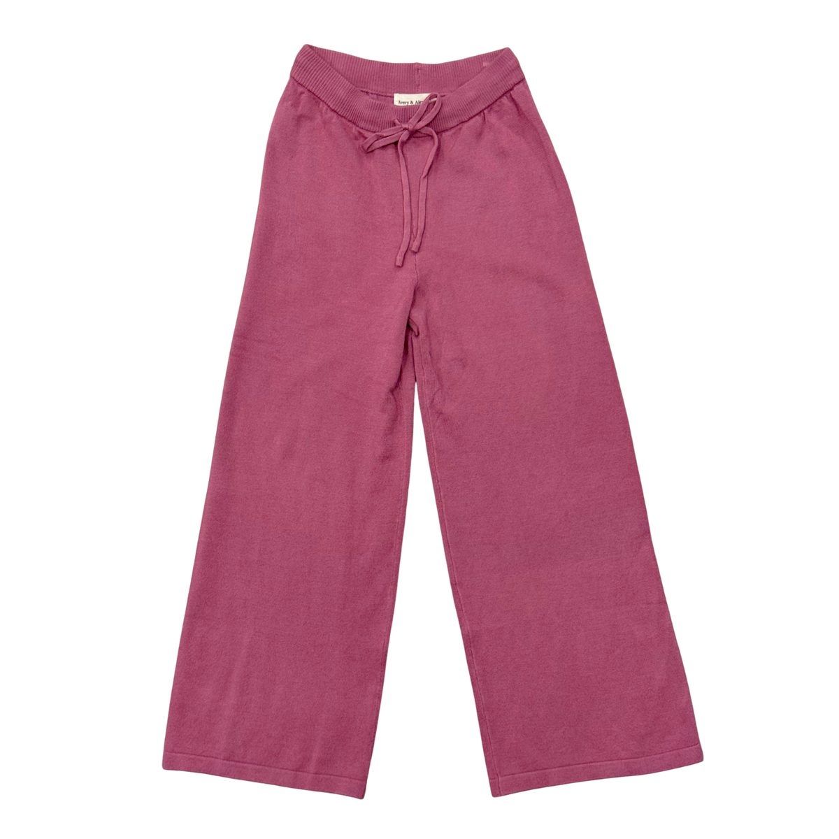 Girls Knit Flare Pants In Winter Mauve