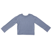 Girls Loose Fit Long Sleeve Top In Blue Fog