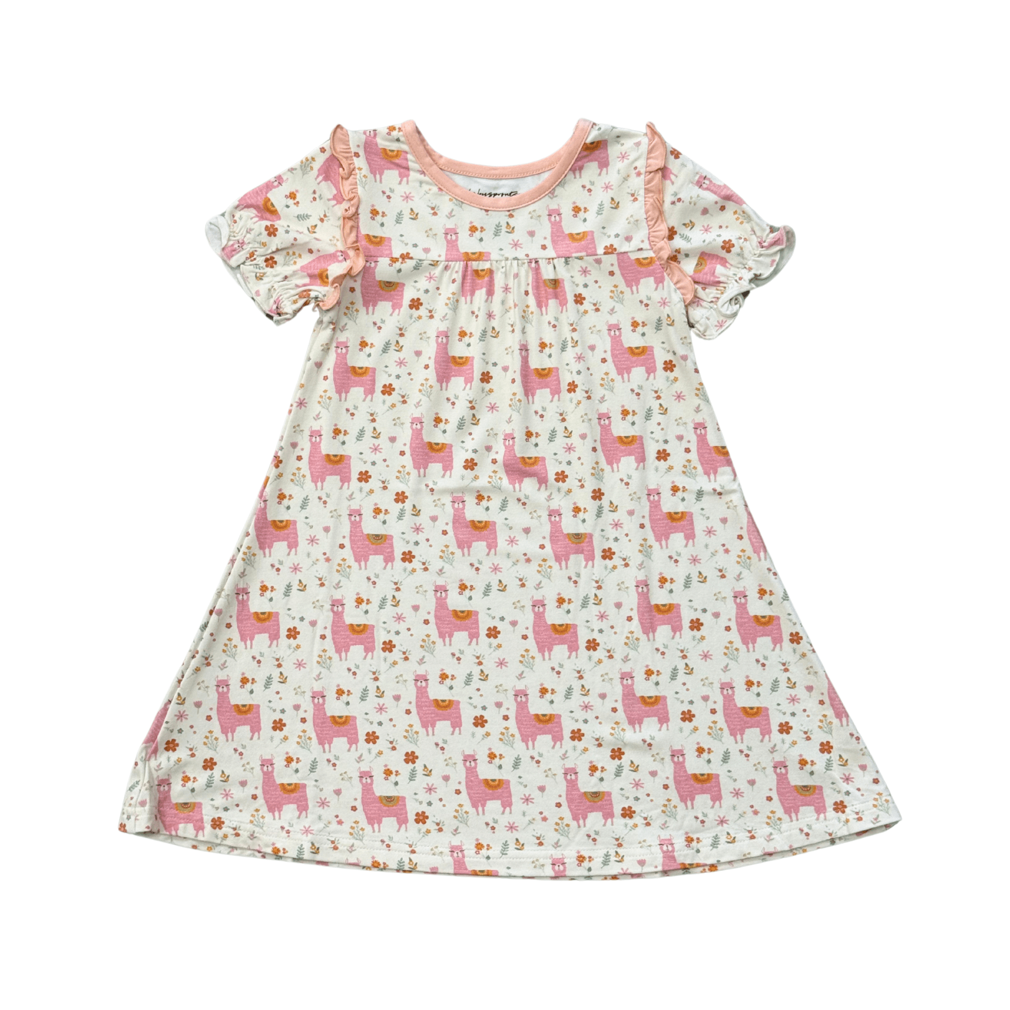 Girls Night Gown In Llamas