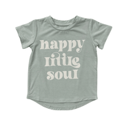 Girl's Short Sleeve Tee In Happy Little Soul