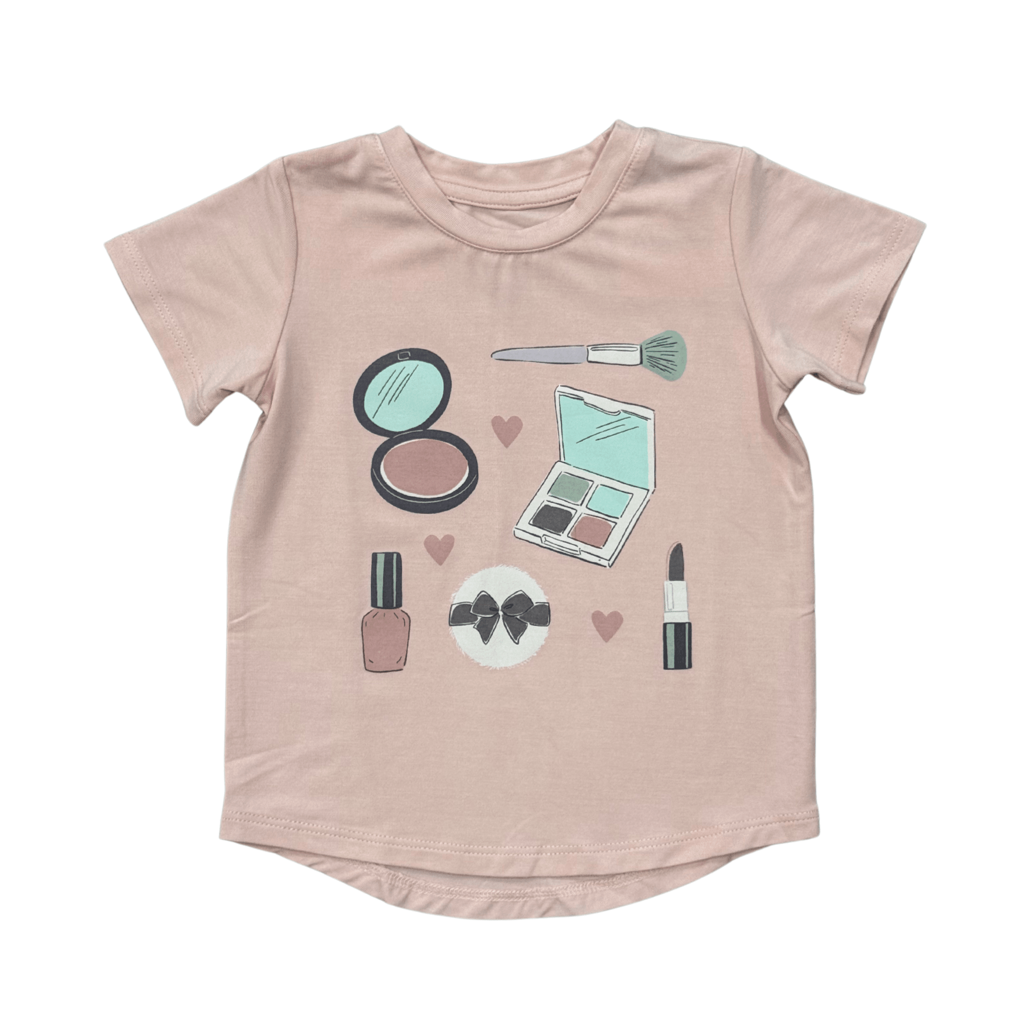 Girl's Short Sleeve Tee In Makeup