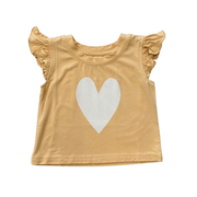 Girls Sleeveless Top In Heart In Desert Mist