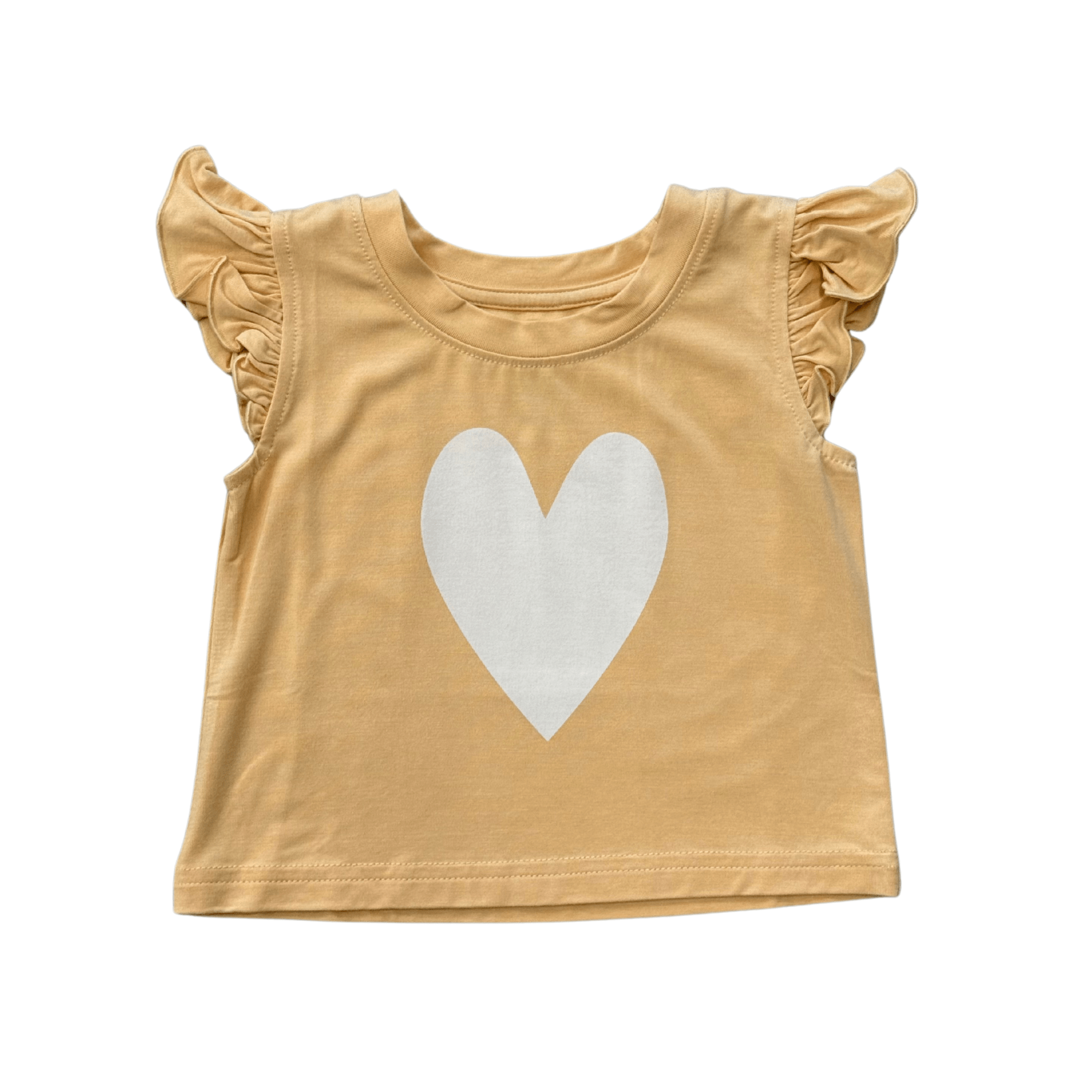 Girls Sleeveless Top In Heart In Desert Mist