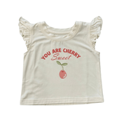 Girls Sleeveless Top In You Are Cherry Sweet