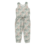 Girls Tank Jumper In Aqua Grey Floral