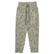 Girls Terry Jogger In Dasha Ditsy In Evergreen