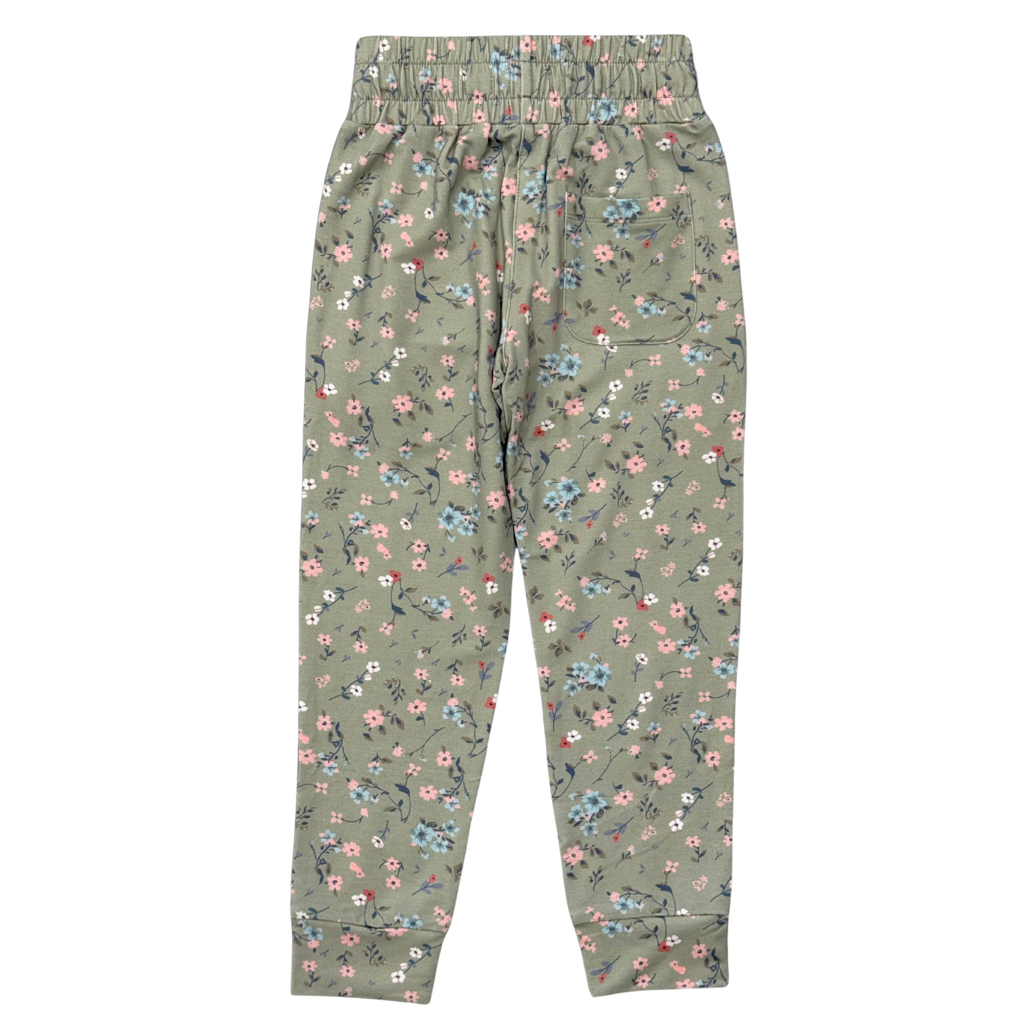 Girls Terry Jogger In Dasha Ditsy In Evergreen