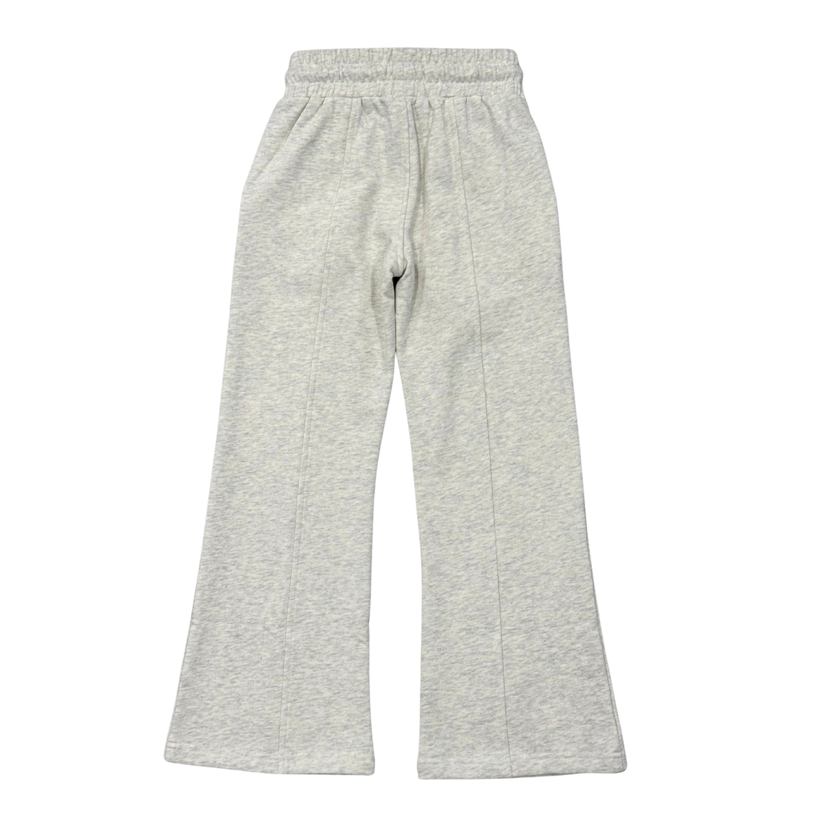 Girls Terry Wide Leg Pants In Heathered Oat