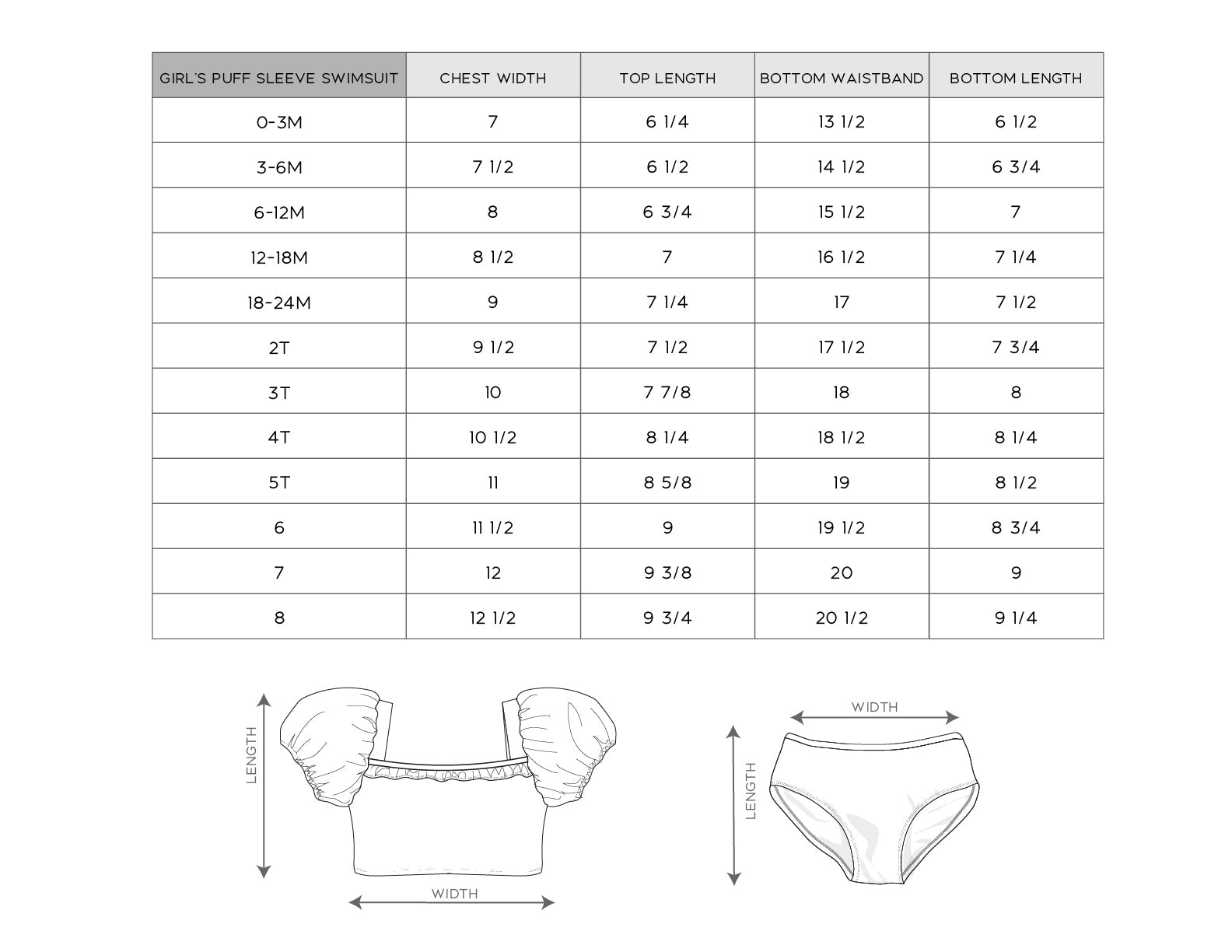 Girl's Puff Sleeve Swimsuit