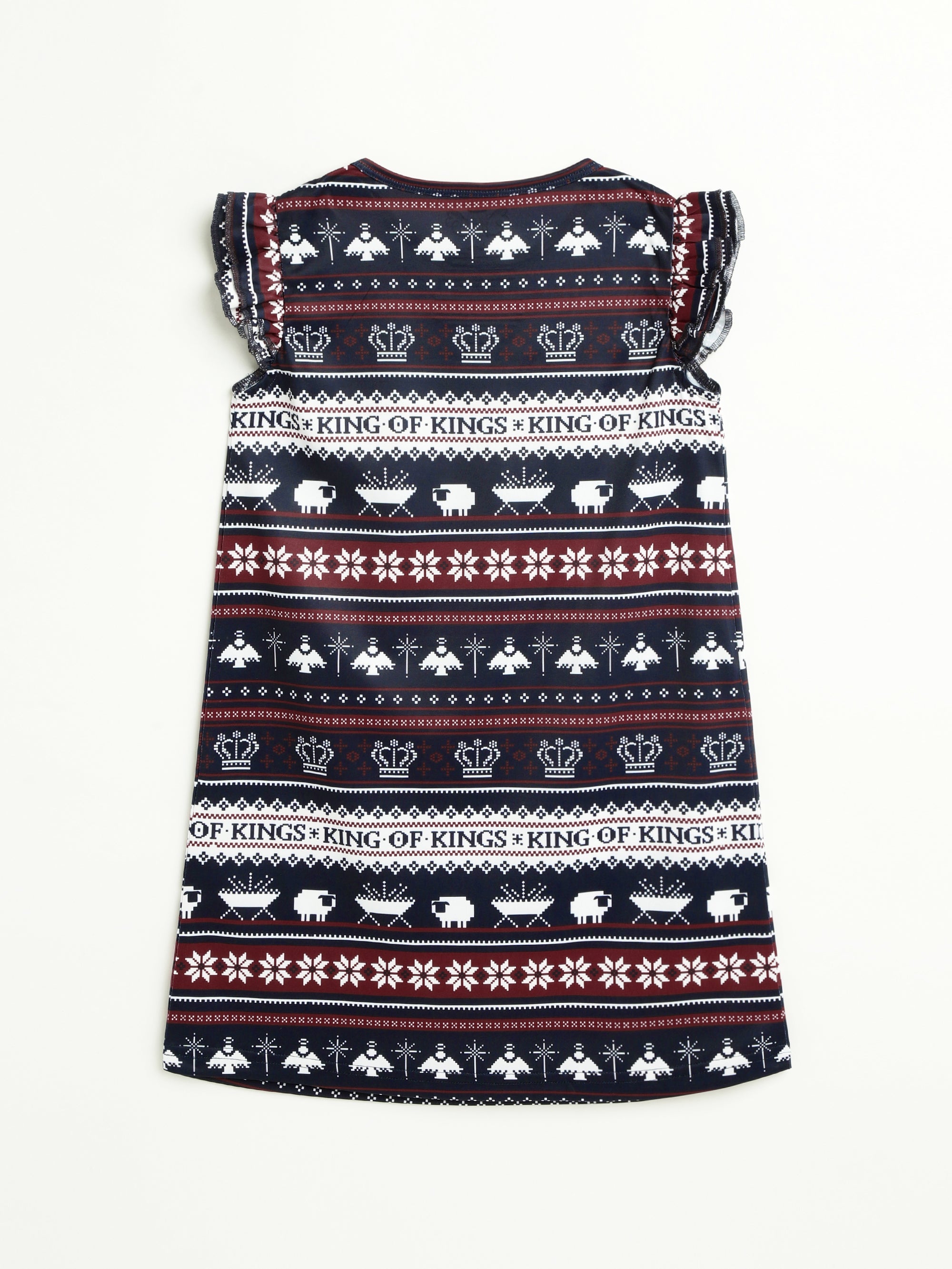 King Of Kings Midnight Blue Pj Girls Nightgown Polyester