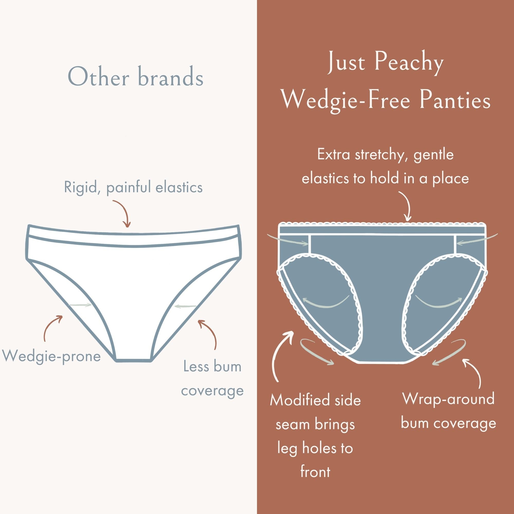 Teens' Girls Wedgie-free Panty Briefs - Set Of 3