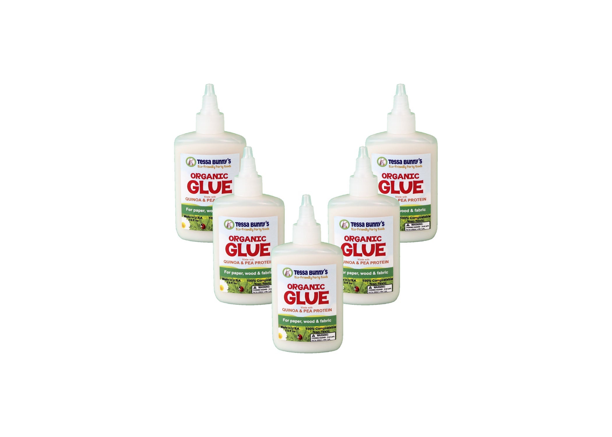 5-pack Organic School Glue 3oz