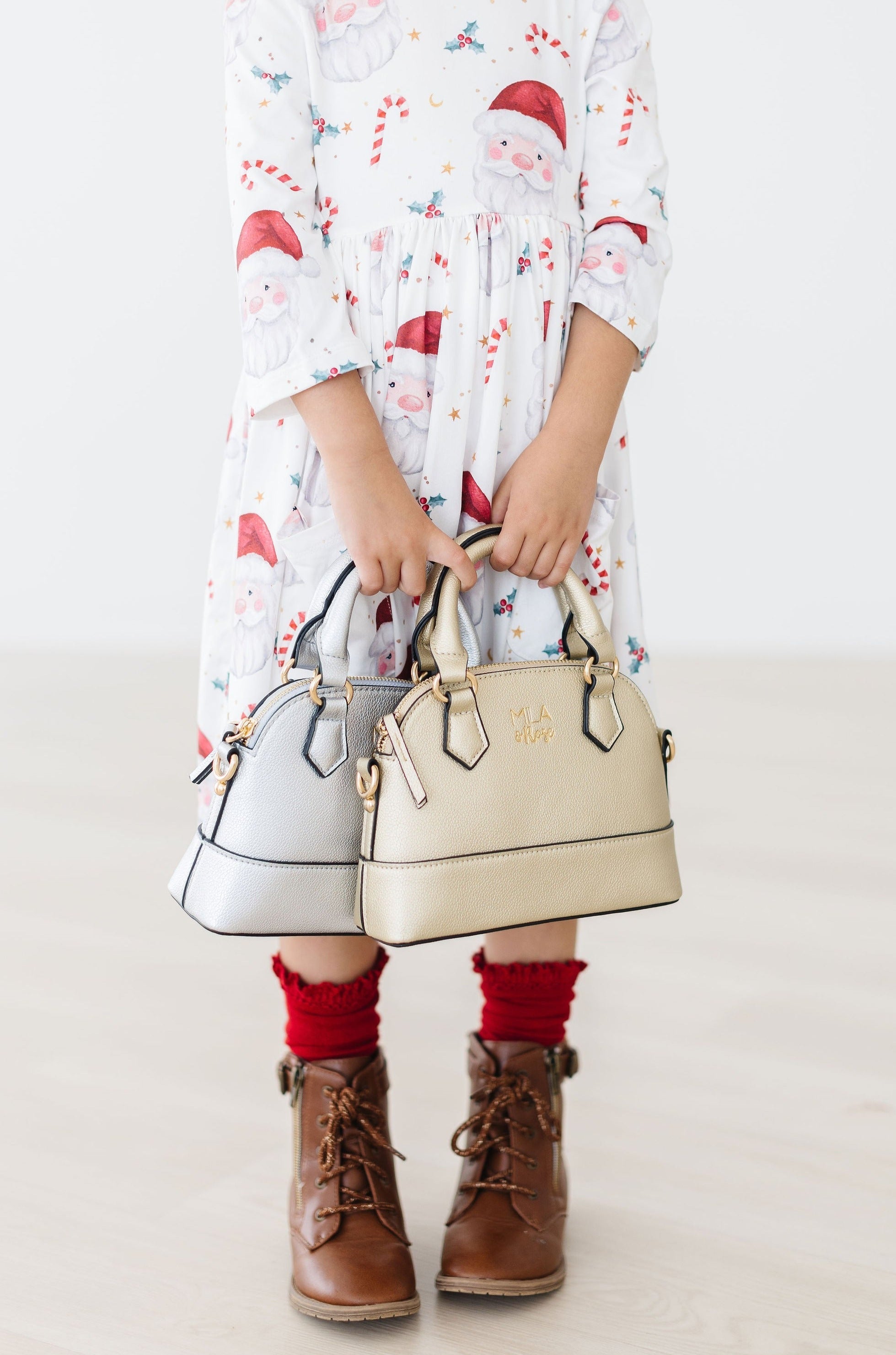Sale Gold Metallic Girl's Crossbody Purse