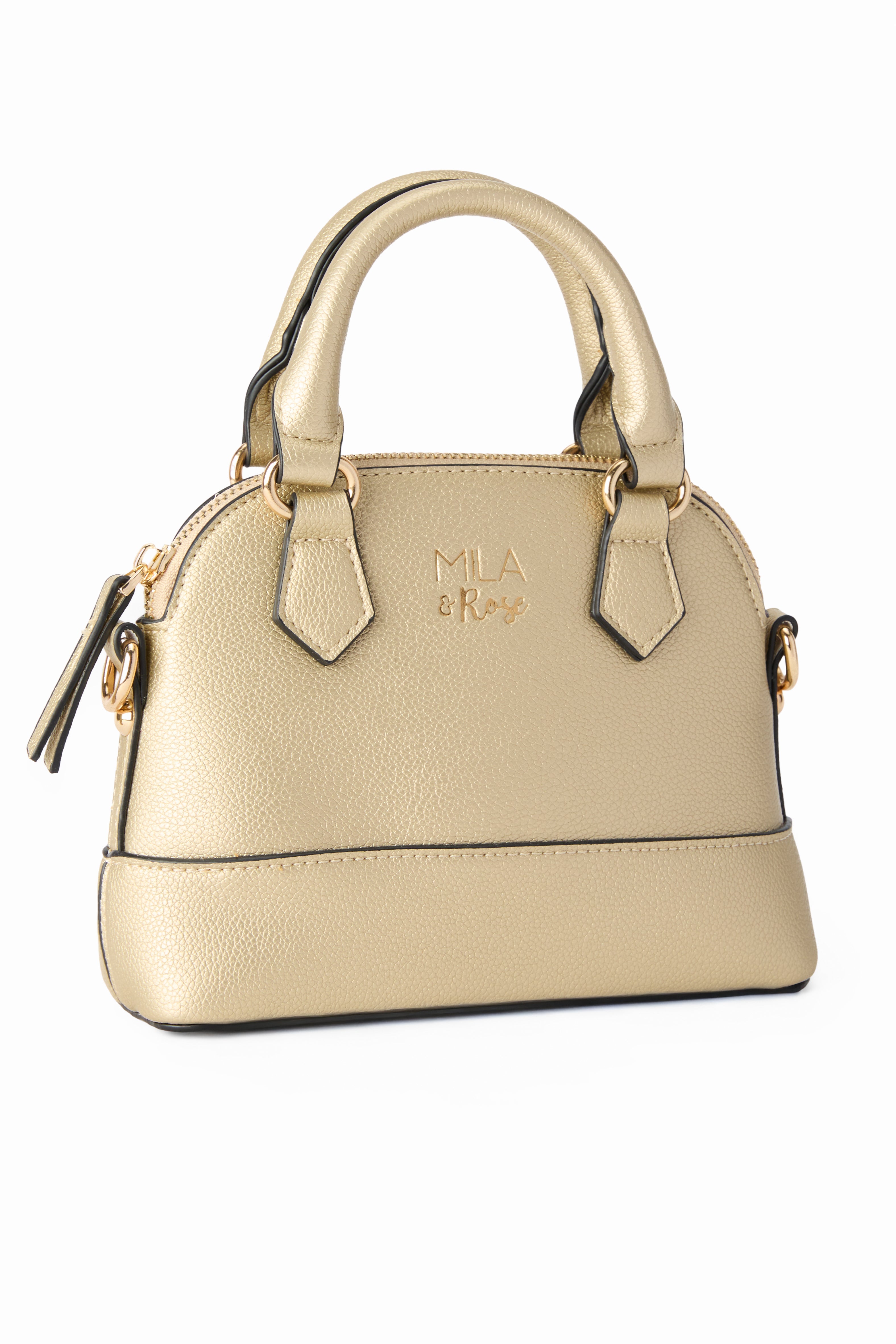 Sale Gold Metallic Girl's Crossbody Purse