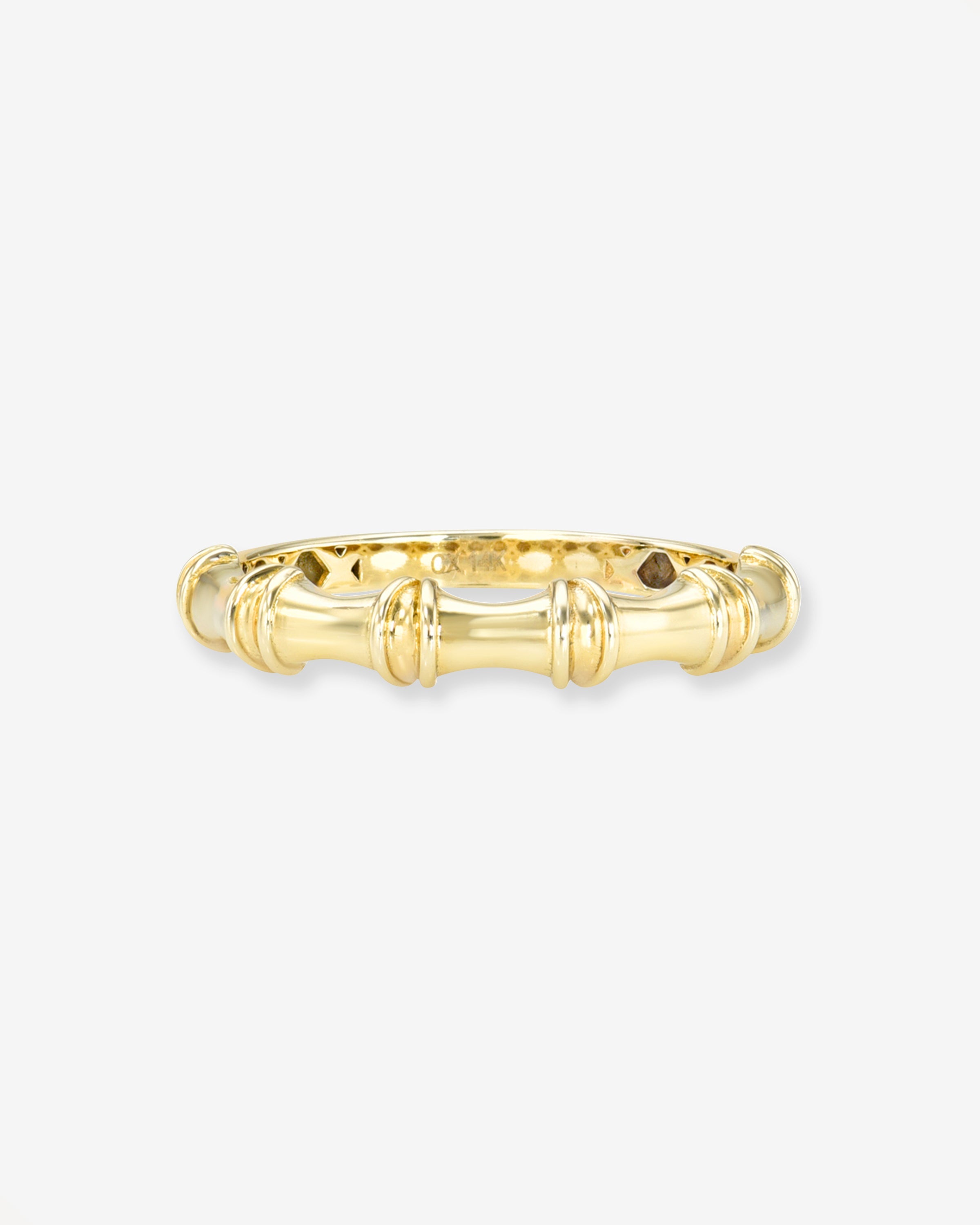 14k Gold Bamboo Ring