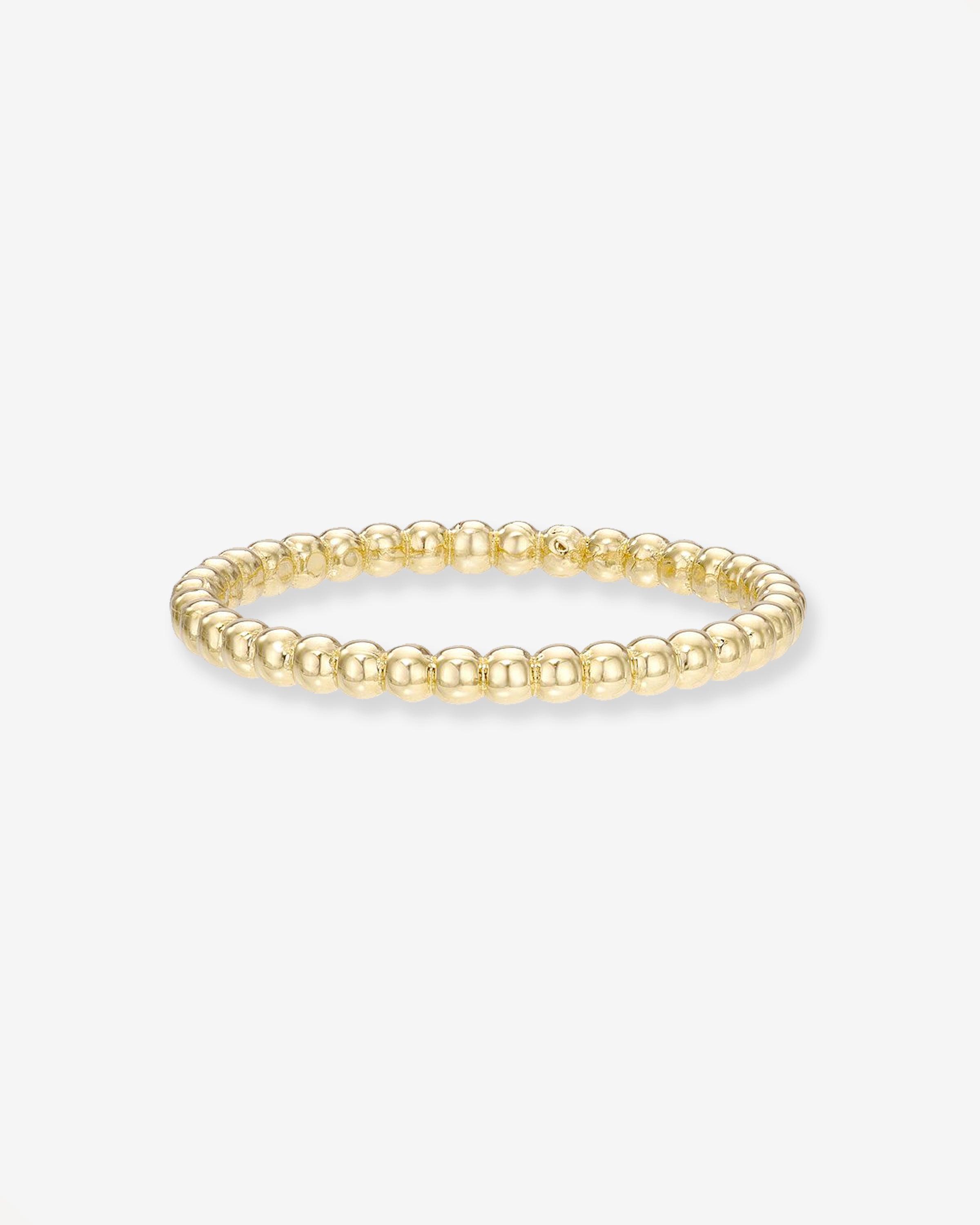 14k Gold Bead Band