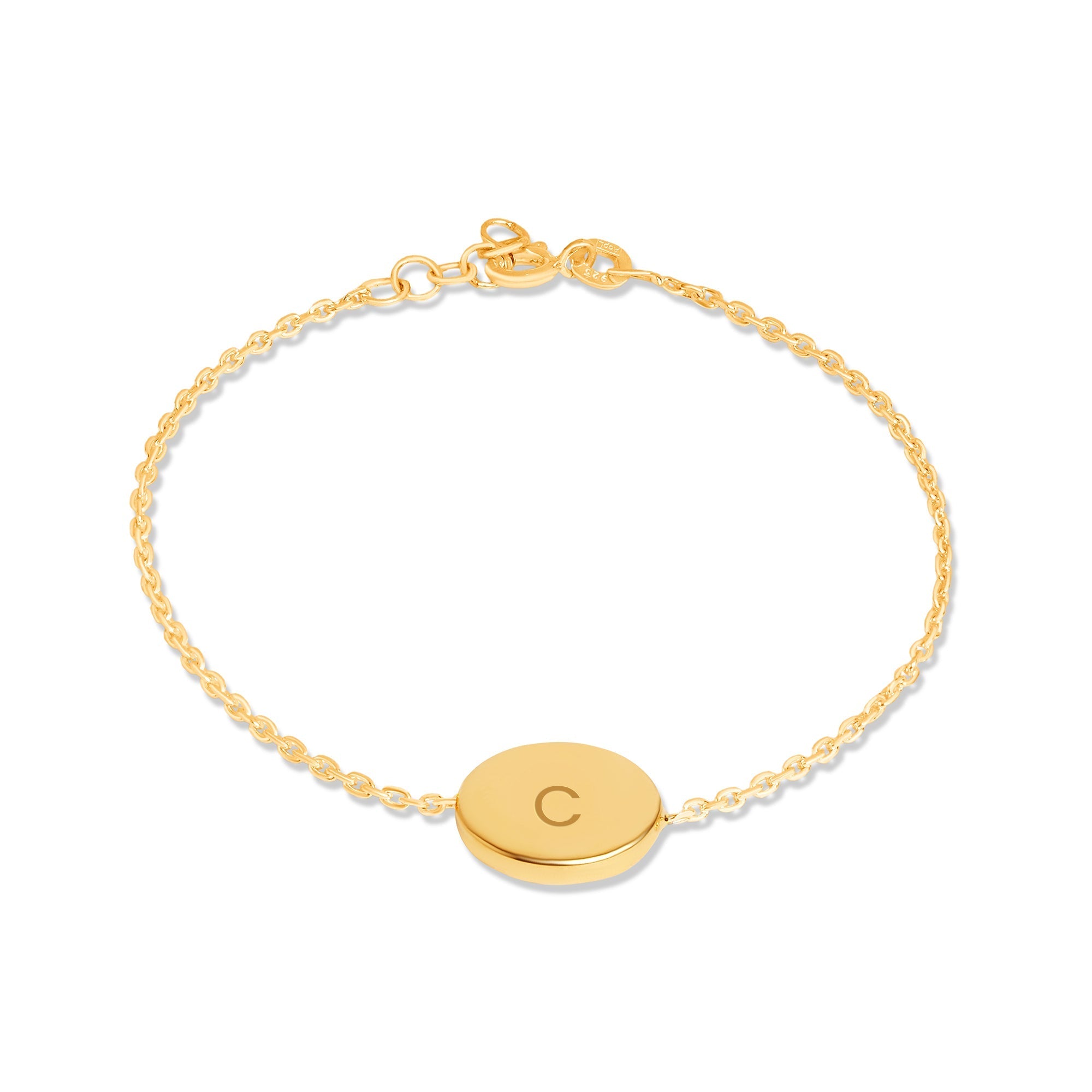 Mysha Personalized Eternal Initial Circle Bracelet