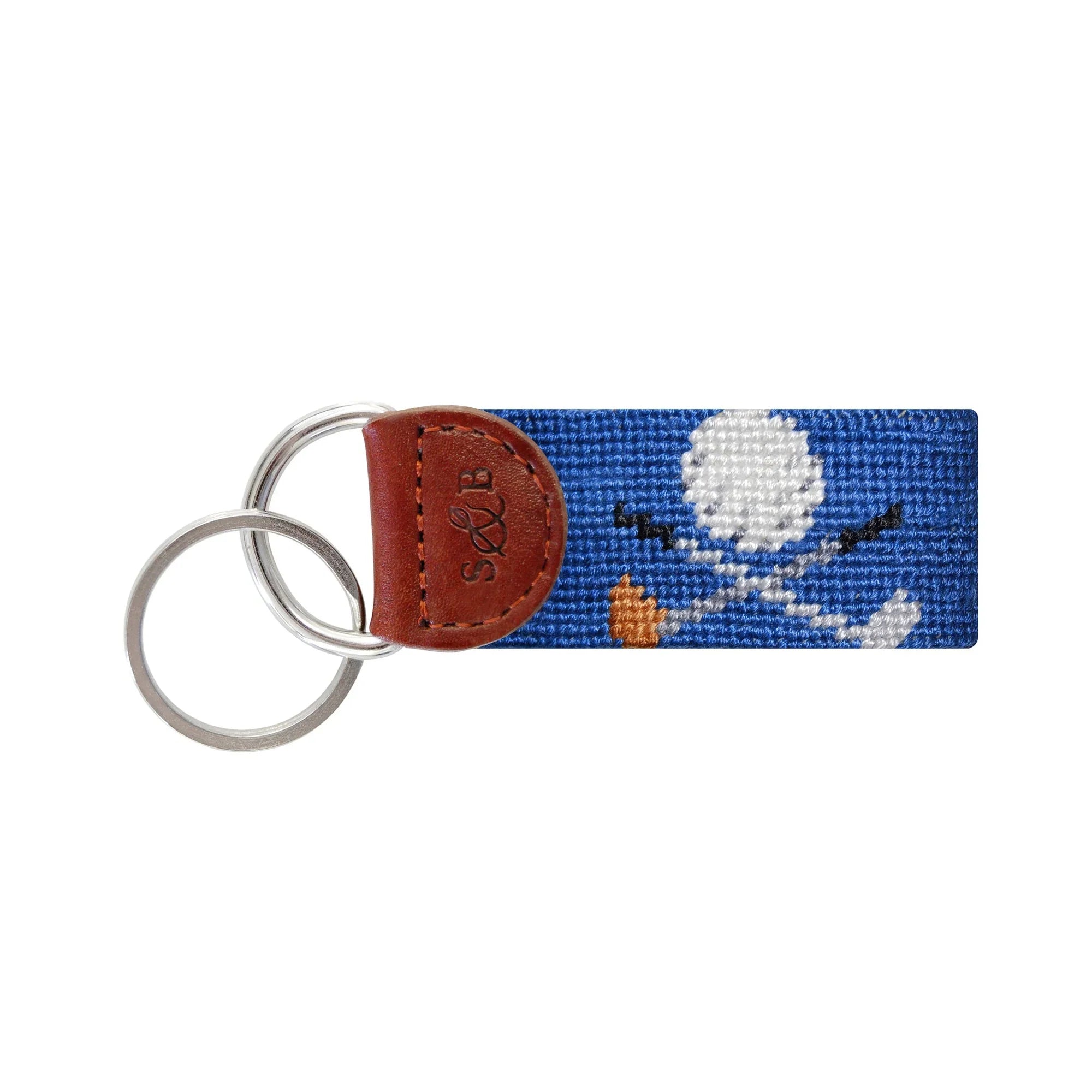 Crossed Clubs Key Fob (blueberry)