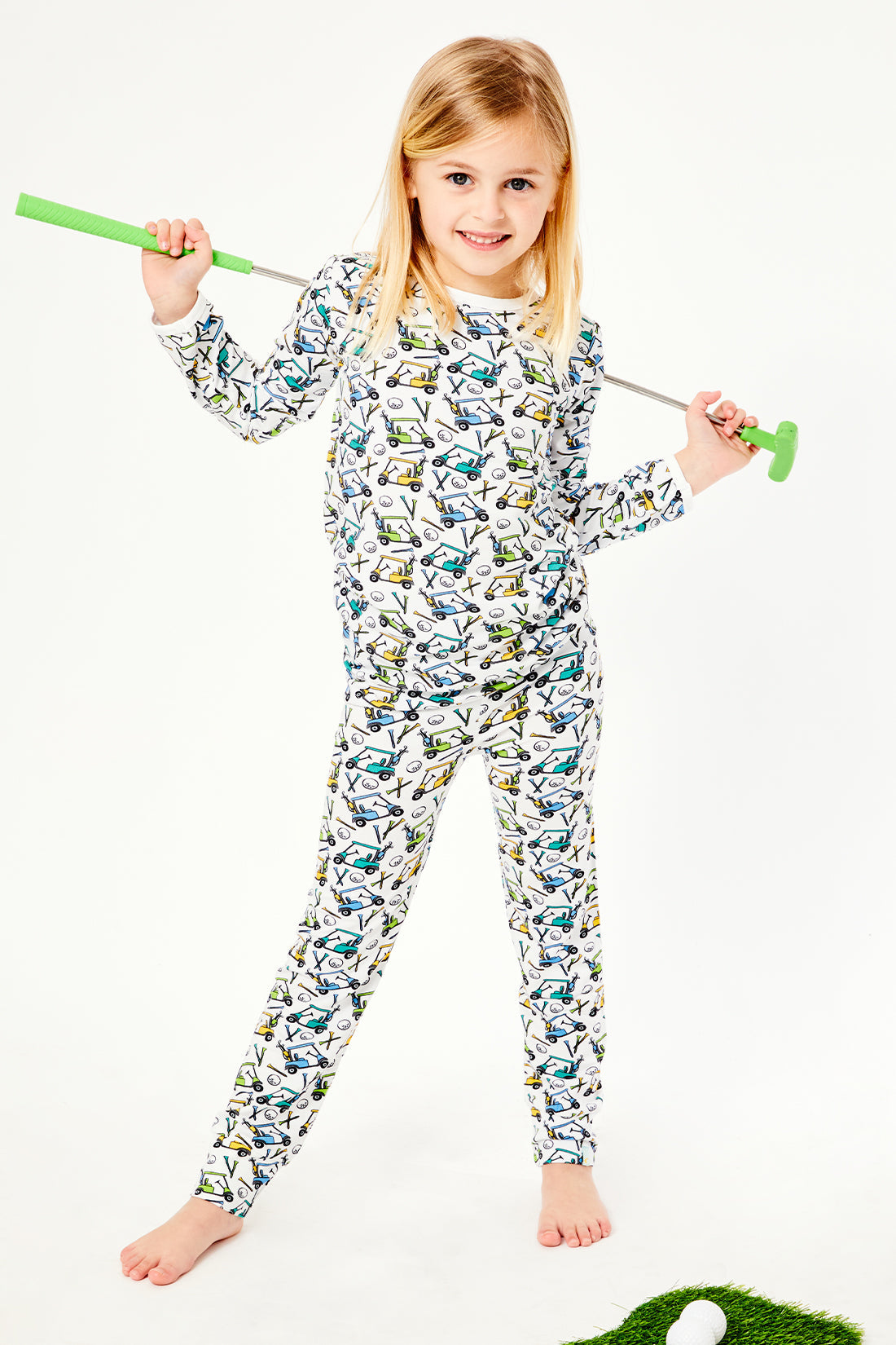 Long Sleeve Pajama Set - Golf