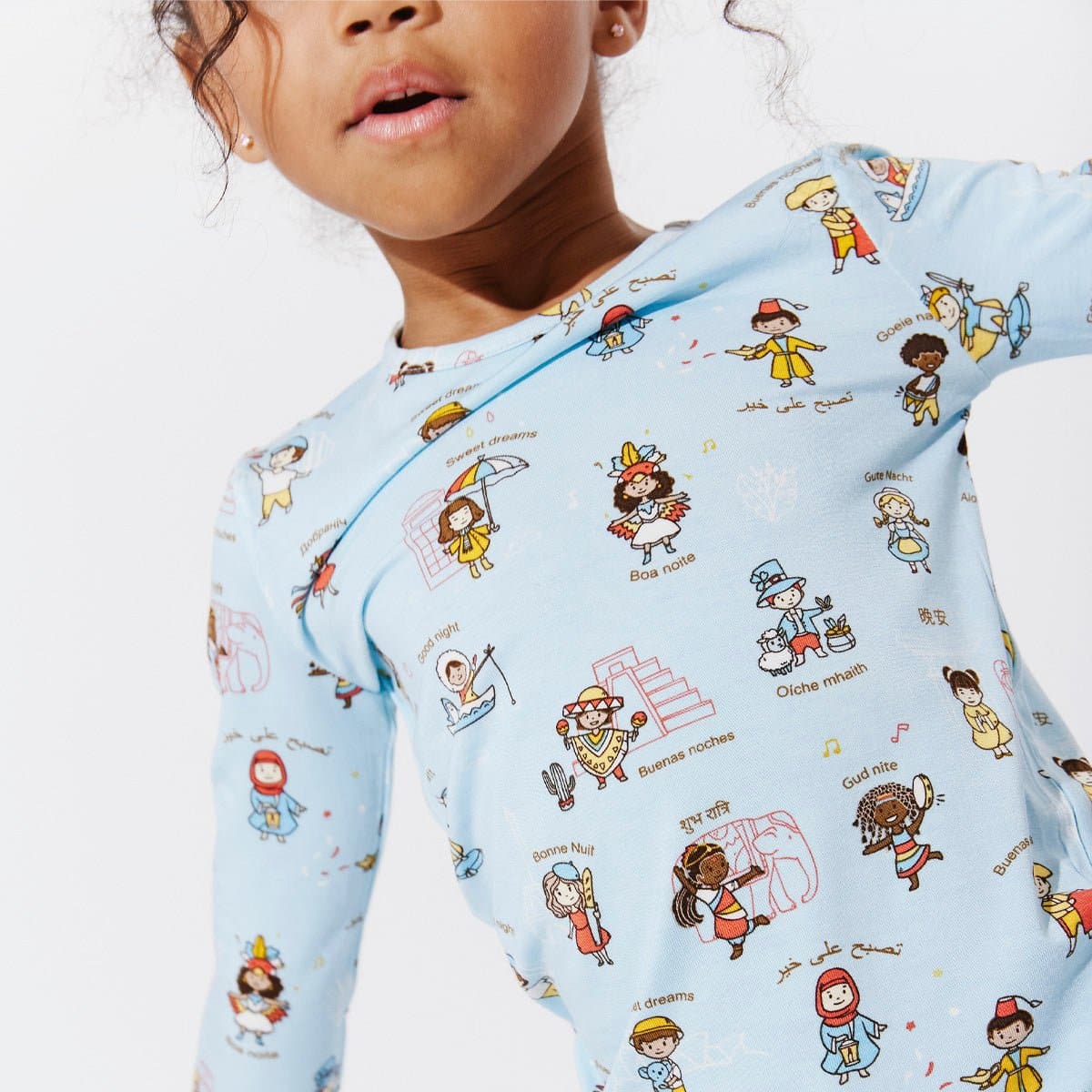 Goodnight World Bamboo Kids Pajamas