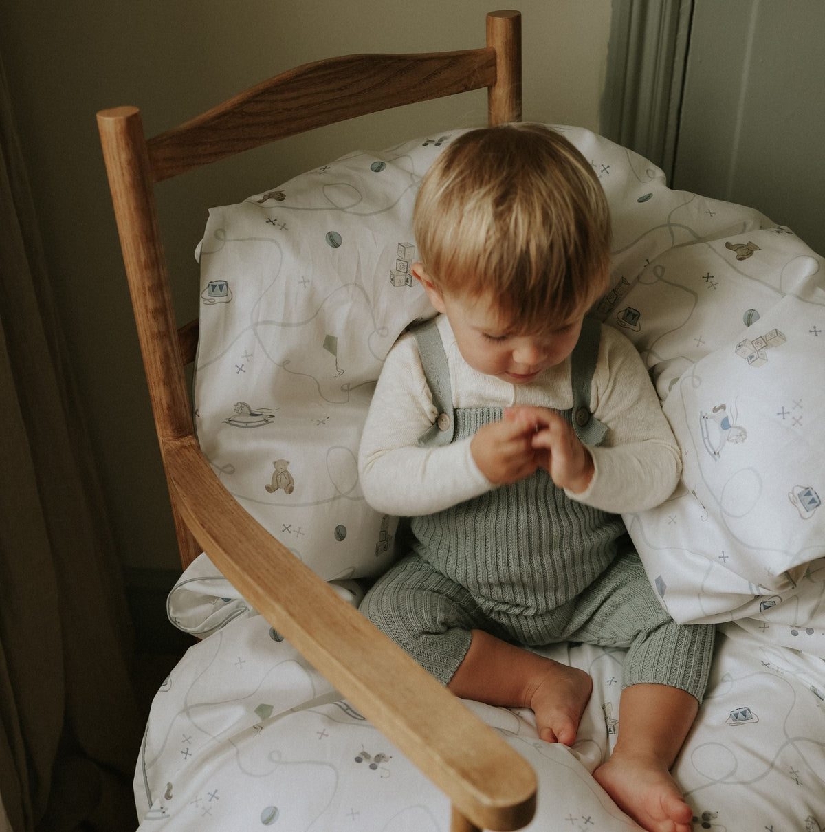 Little Toy Chest Toddler Duvet - Blue