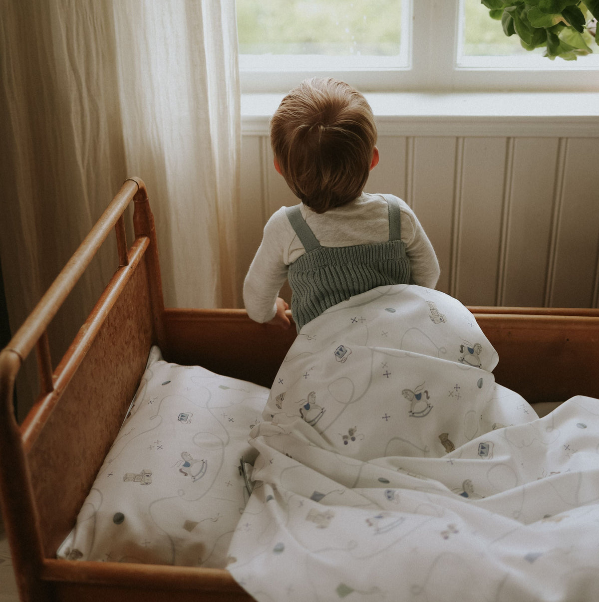 Little Toy Chest Toddler Duvet - Blue