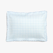 Picnic Gingham Toddler Pillow - Blue