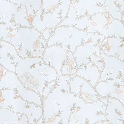 Animal Parade Crib Sheet - Blue
