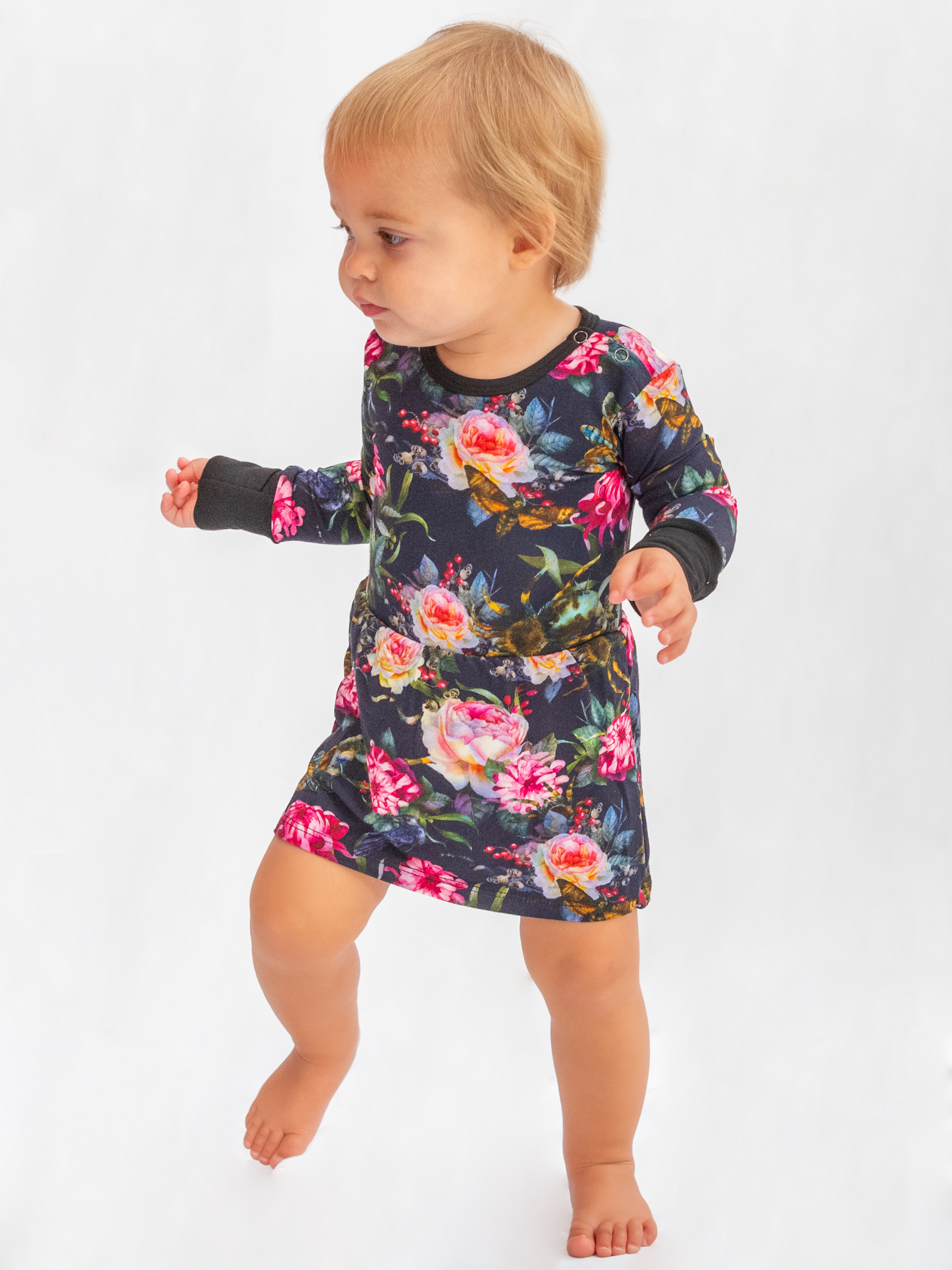 Gothic Floral Ballerina Dress