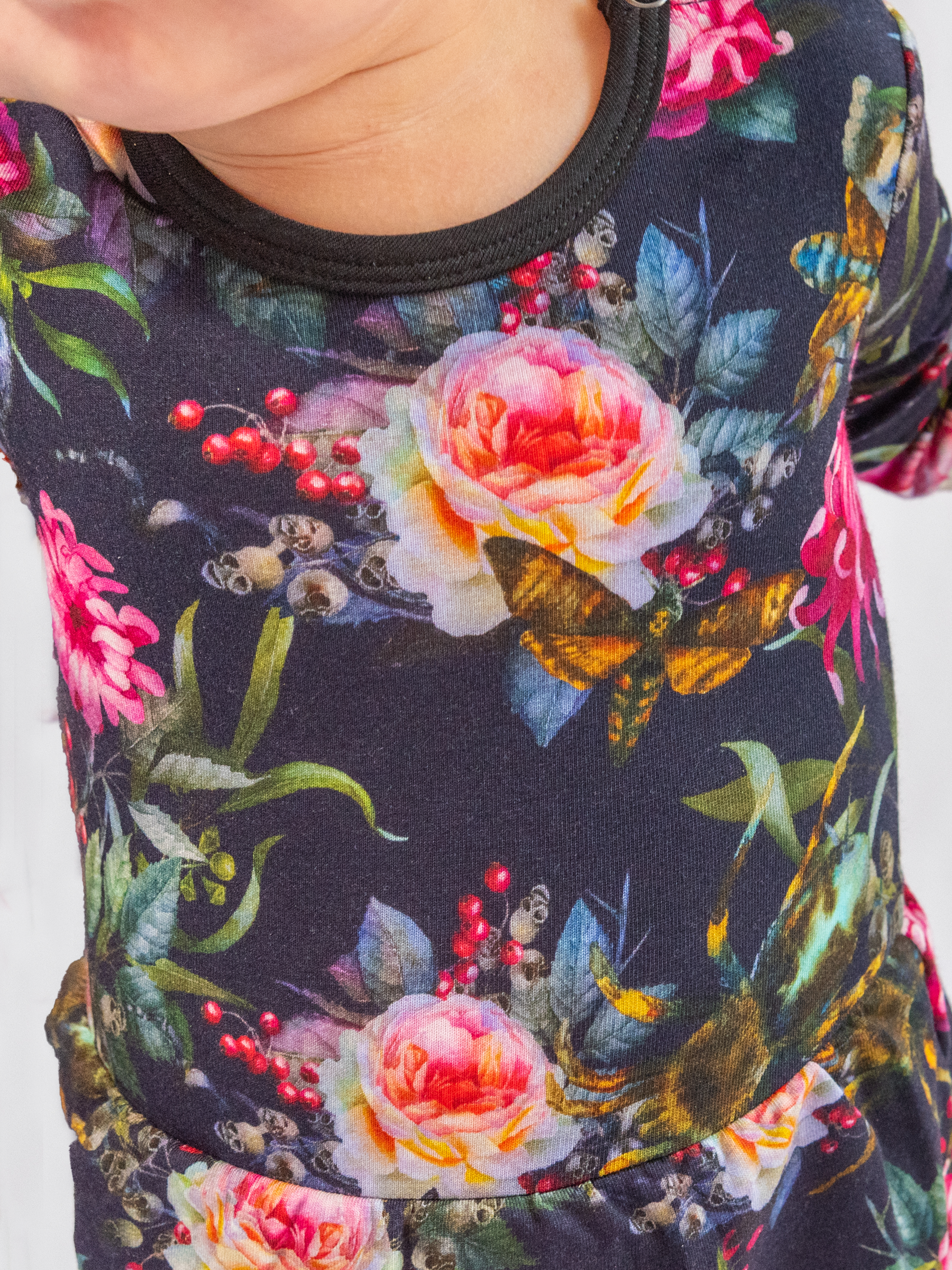 Gothic Floral Ballerina Dress