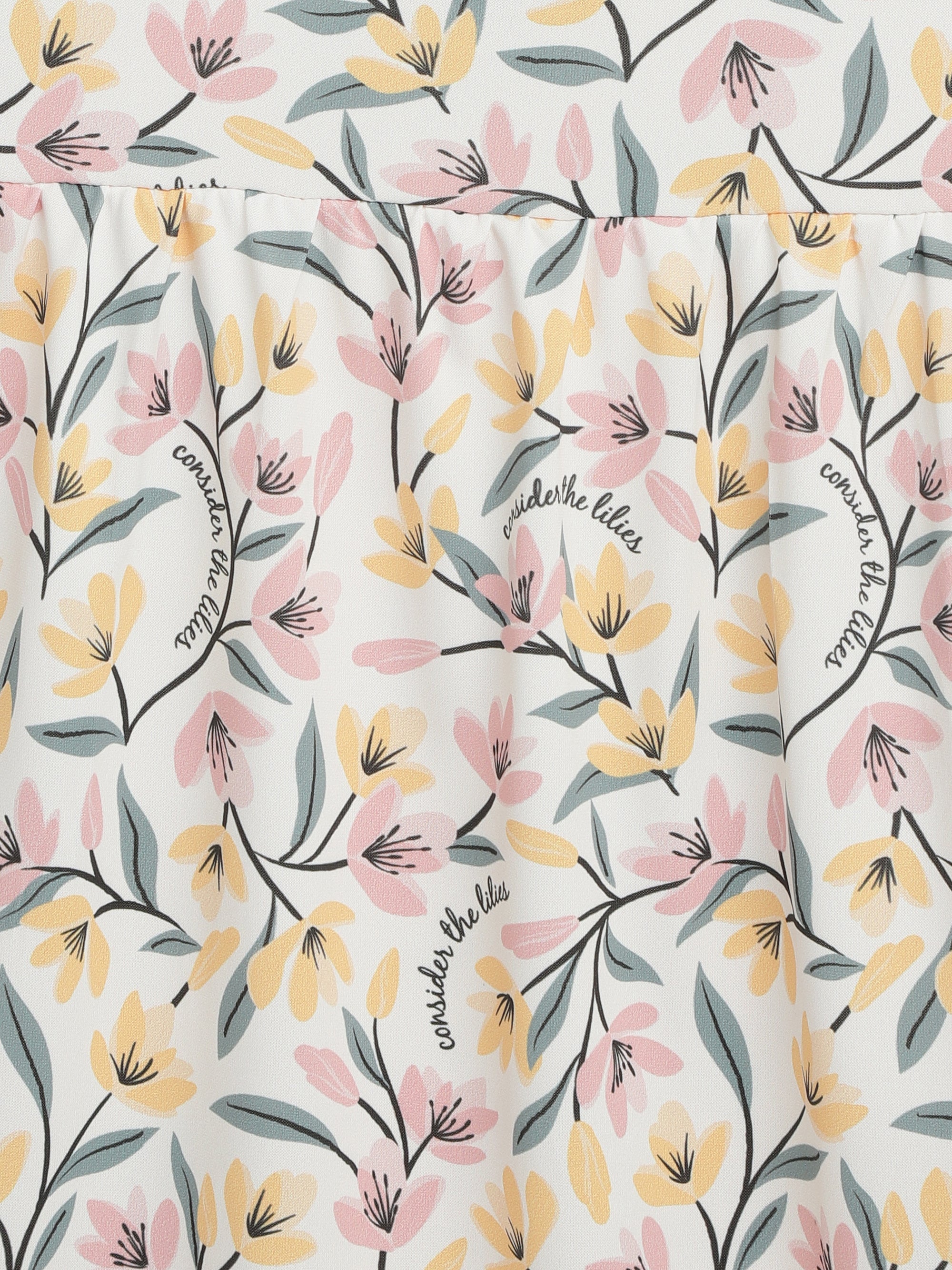 Consider The Lilies Pj Girls Nightgown Polyester