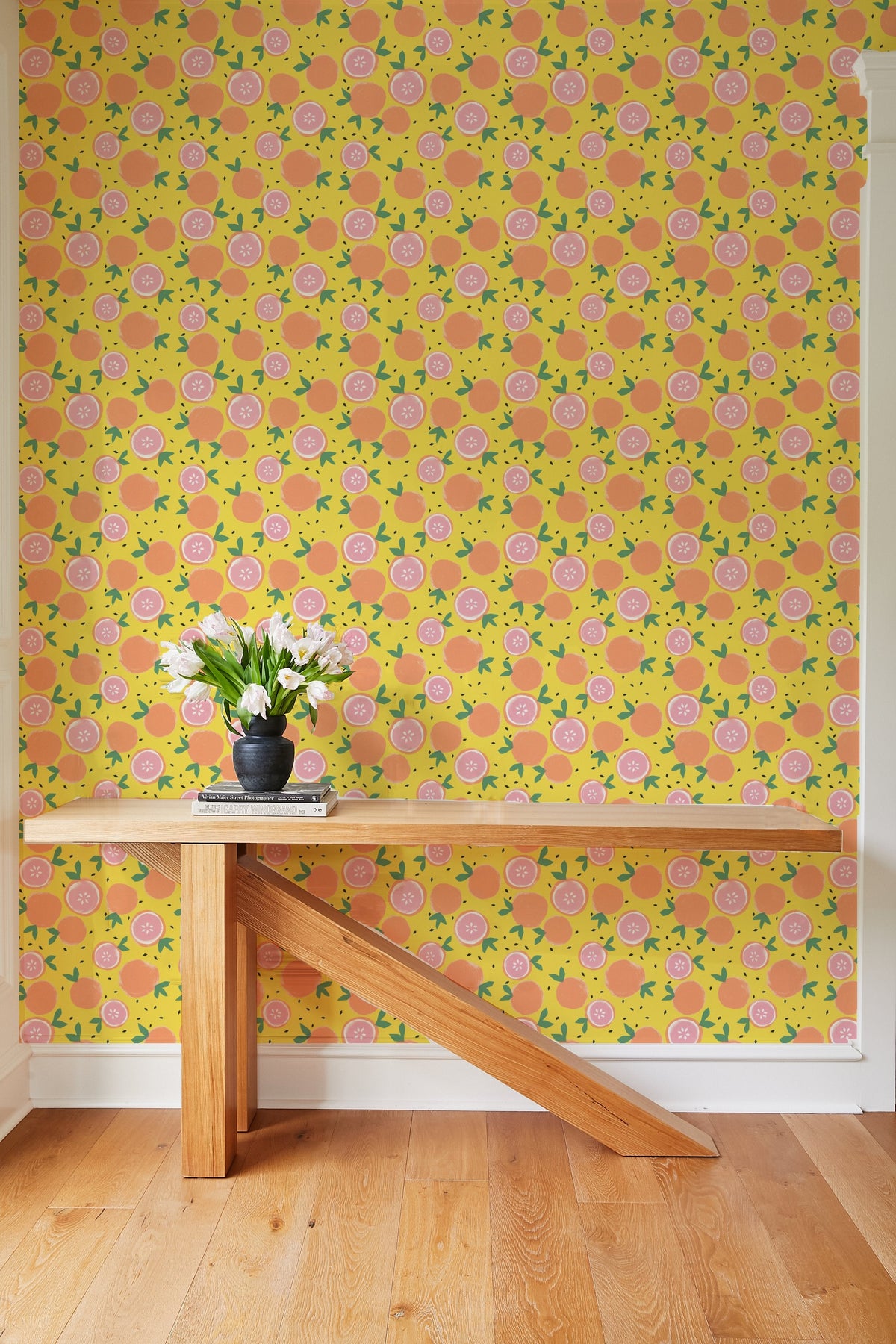'grapefruit' Wallpaper By Tea Collection - Daffodil