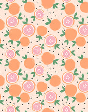 'grapefruit' Wallpaper By Tea Collection - Peach