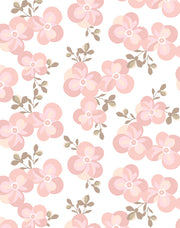 'graphic Flower' Wallpaper By Tea Collection - Ballet Slipper