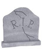 Graveyard Tombstone W/base Halloween Prop